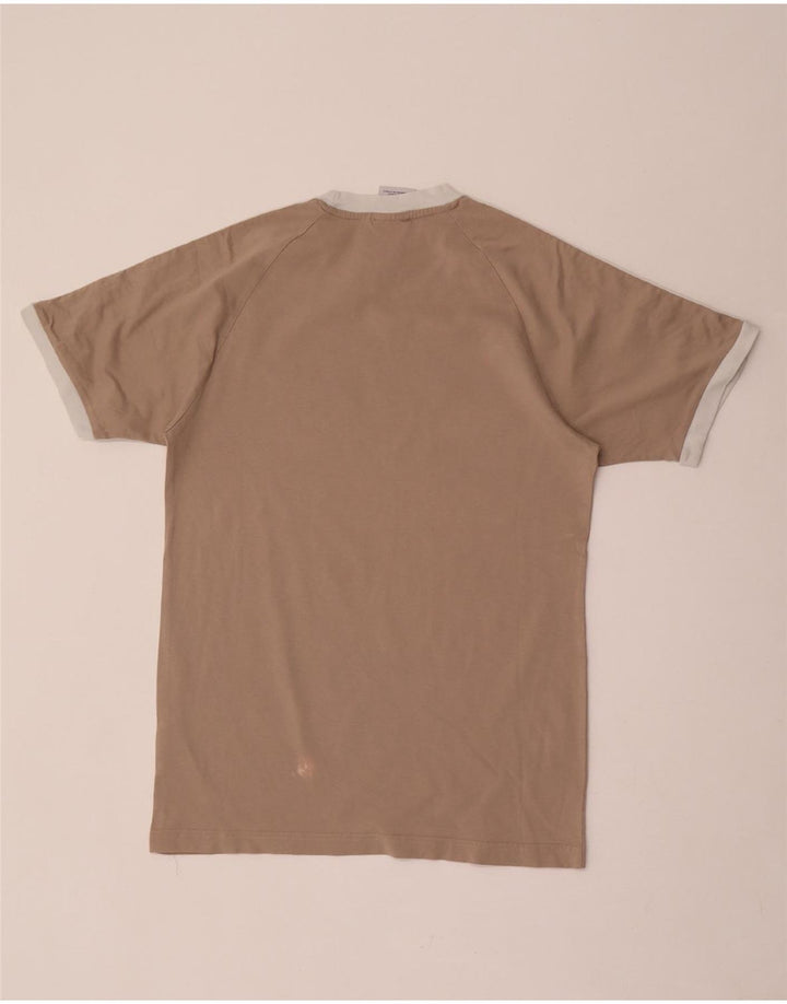 Ανδρικό T-Shirt Adidas Top Μικρό καφέ βαμβακερό ρετρό