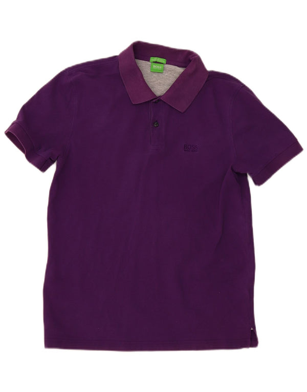 Hugo Boss Boys Regular Fit Polo πουκάμισο 15-16 ετών μεγάλο μωβ βαμβακερό