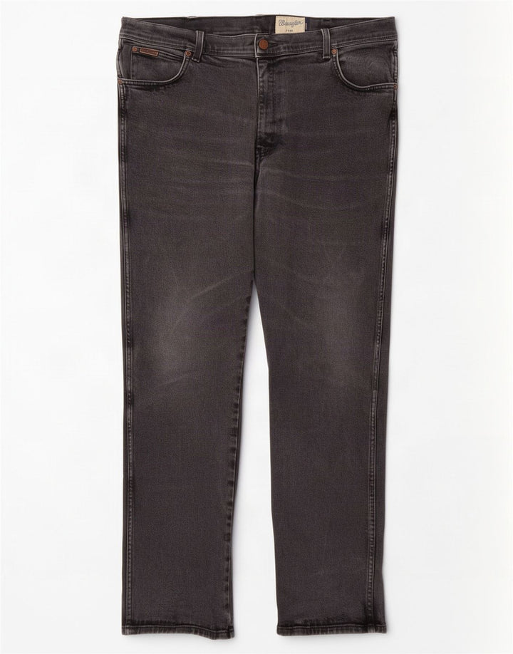 Ανδρικό τζιν Texas Straight Wrangler W40 L34 Γκρι βαμβακερό