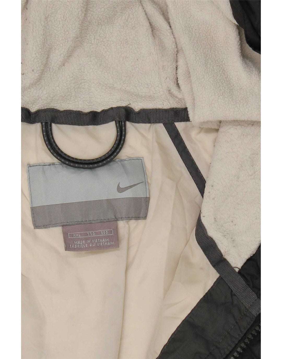 Ανδρικό παλτό Nike με κουκούλα UK 44 2XL Μαύρο πολυεστέρα