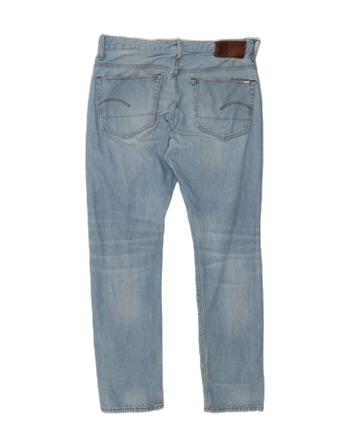 G-STAR Mens Slim Jeans W34 L32 Blue Polyester Vintage G-Star and Second-Hand G-Star from Messina Hembry 