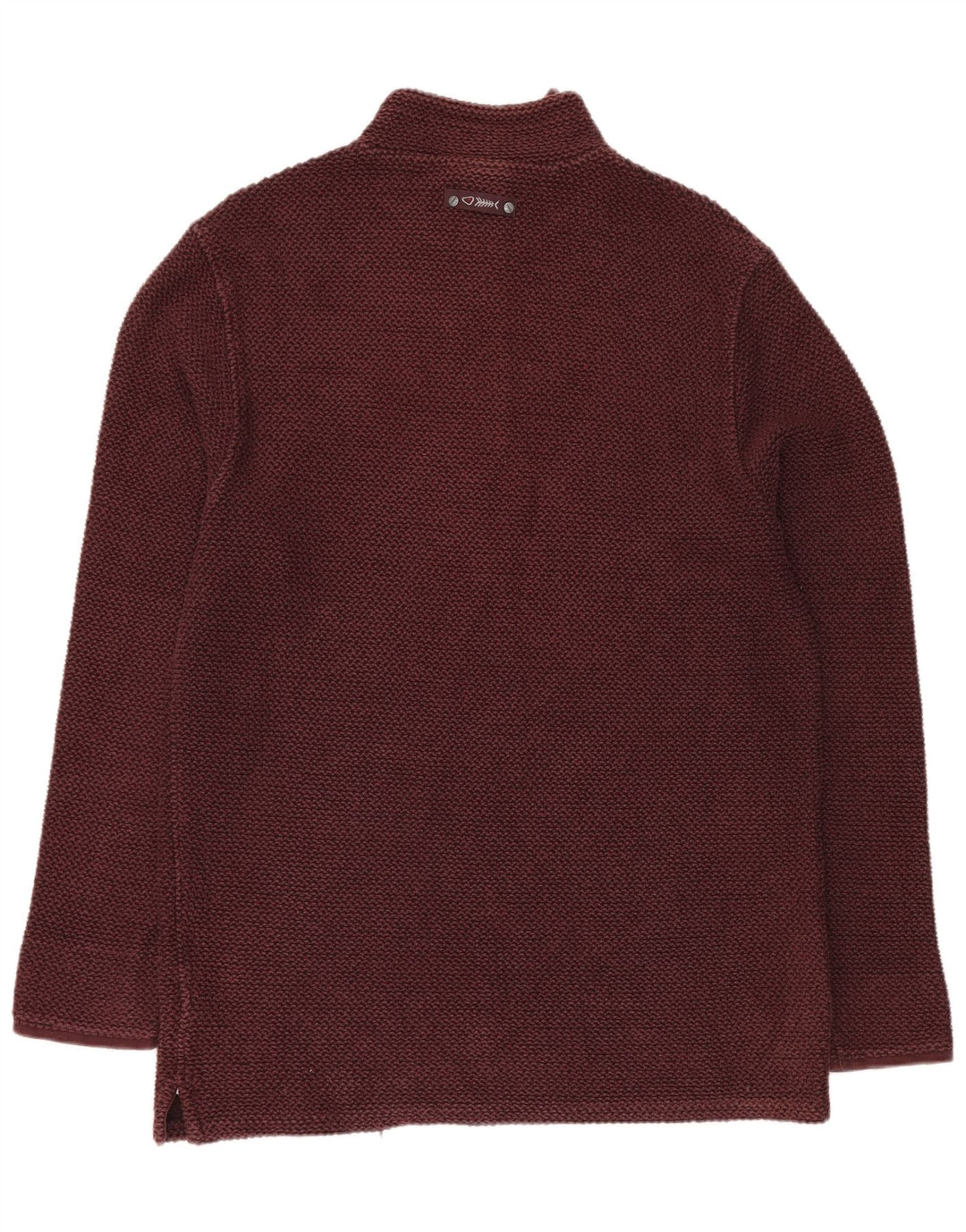 Ανδρικό φούτερ με φερμουάρ WEIRD FISH Jumper XL Βαμβακερό μπορντό