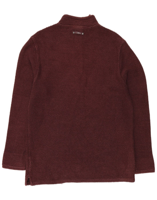 Ανδρικό φούτερ με φερμουάρ WEIRD FISH Jumper XL Βαμβακερό μπορντό