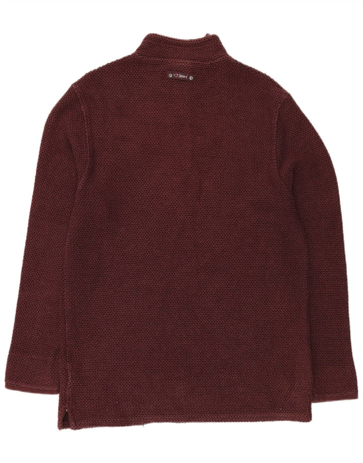 Ανδρικό φούτερ με φερμουάρ WEIRD FISH Jumper XL Βαμβακερό μπορντό