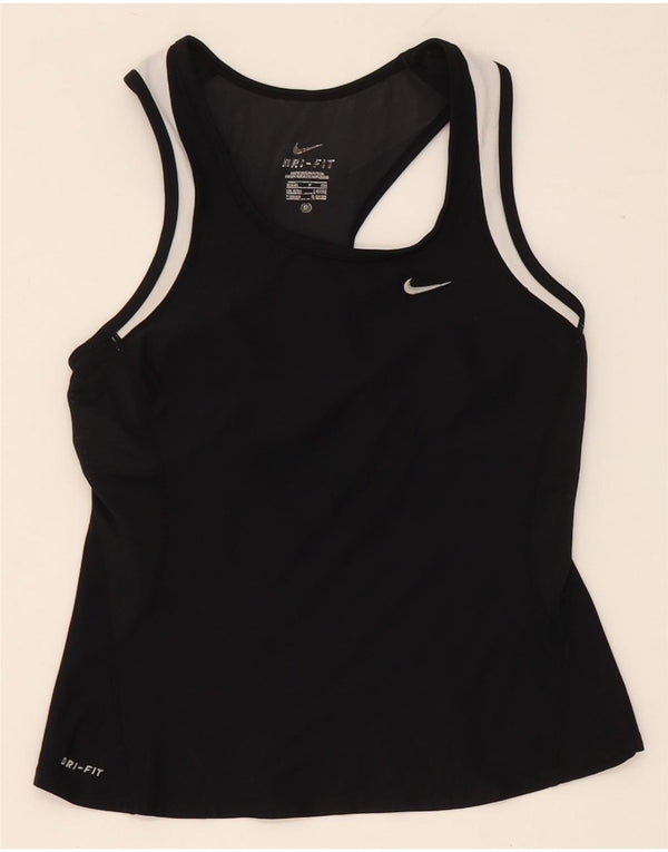 Nike γυναικείο γιλέκο Dri Fit Top UK 8/10 Small Black Colorblock Nylon