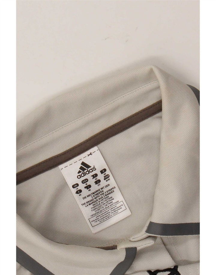 Γυναικείο πουκάμισο Adidas Graphic Polo UK 14 Medium Grey Polyester