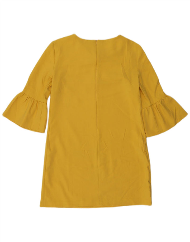 Zara Γυναικείο φόρεμα 3/4 Sleeve Shift UK 14 Medium Yellow