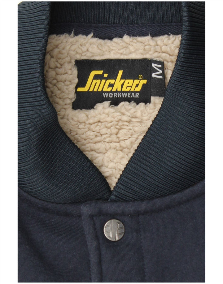 SNICKERS Ανδρικά ρούχα εργασίας Sherpa Varsity Jacket UK 38 Medium Navy Blue Cotton