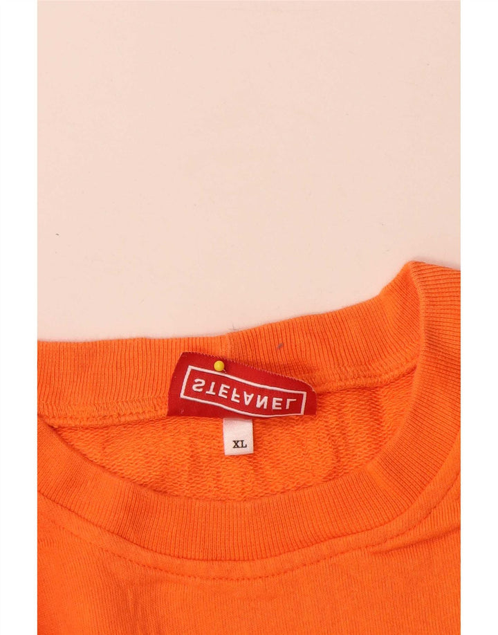 Ανδρικό γραφικό φούτερ Stefanel Jumper XL Orange