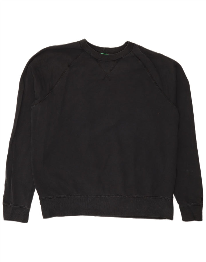 Ανδρικό φούτερ Benetton Jumper XL Μαύρο βαμβακερό