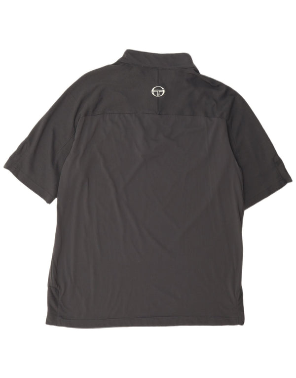 Sergio Tacchini Ανδρικό T-Shirt με φερμουάρ Top XL Γκρι