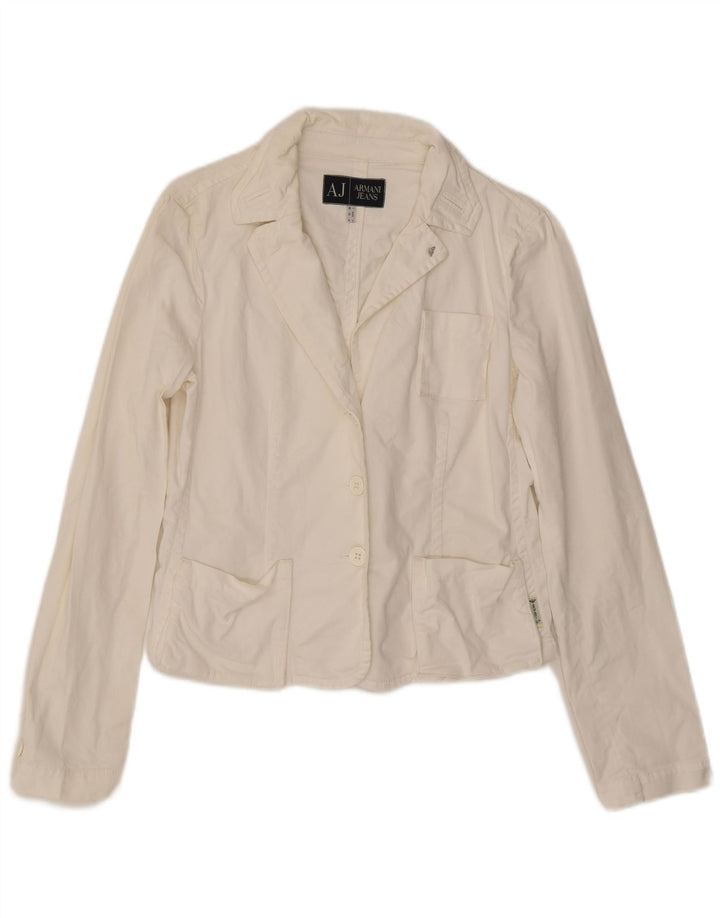 Armani Γυναικείο Μπλέιζερ Μπουφάν UK 16 Large White