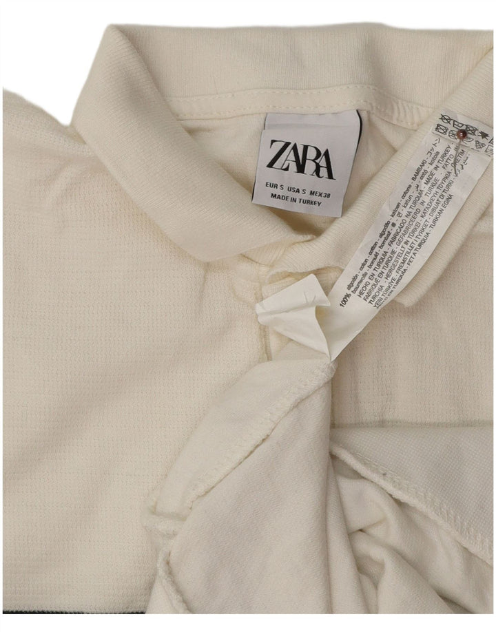 Zara Ανδρικό πουκάμισο Polo Small White Colourblock Βαμβακερό