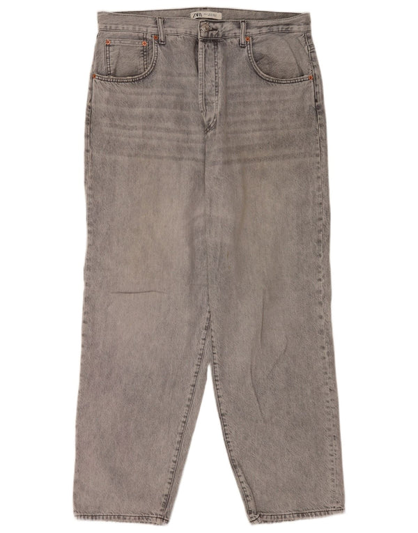 Zara Ανδρικό τζιν ίσιο EU 44 Large W34 L30 Γκρι βαμβακερό