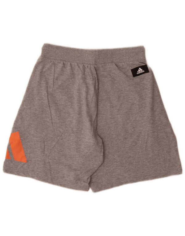 Γυναικείο αθλητικό σορτς Adidas Graphic Relaxed Fit UK 14 μεσαίο γκρι βαμβακερό