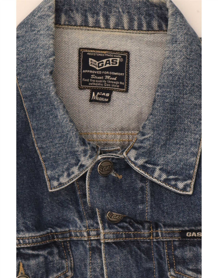 Ανδρικό τζιν μπουφάν Gas UK 38 Medium Blue Cotton