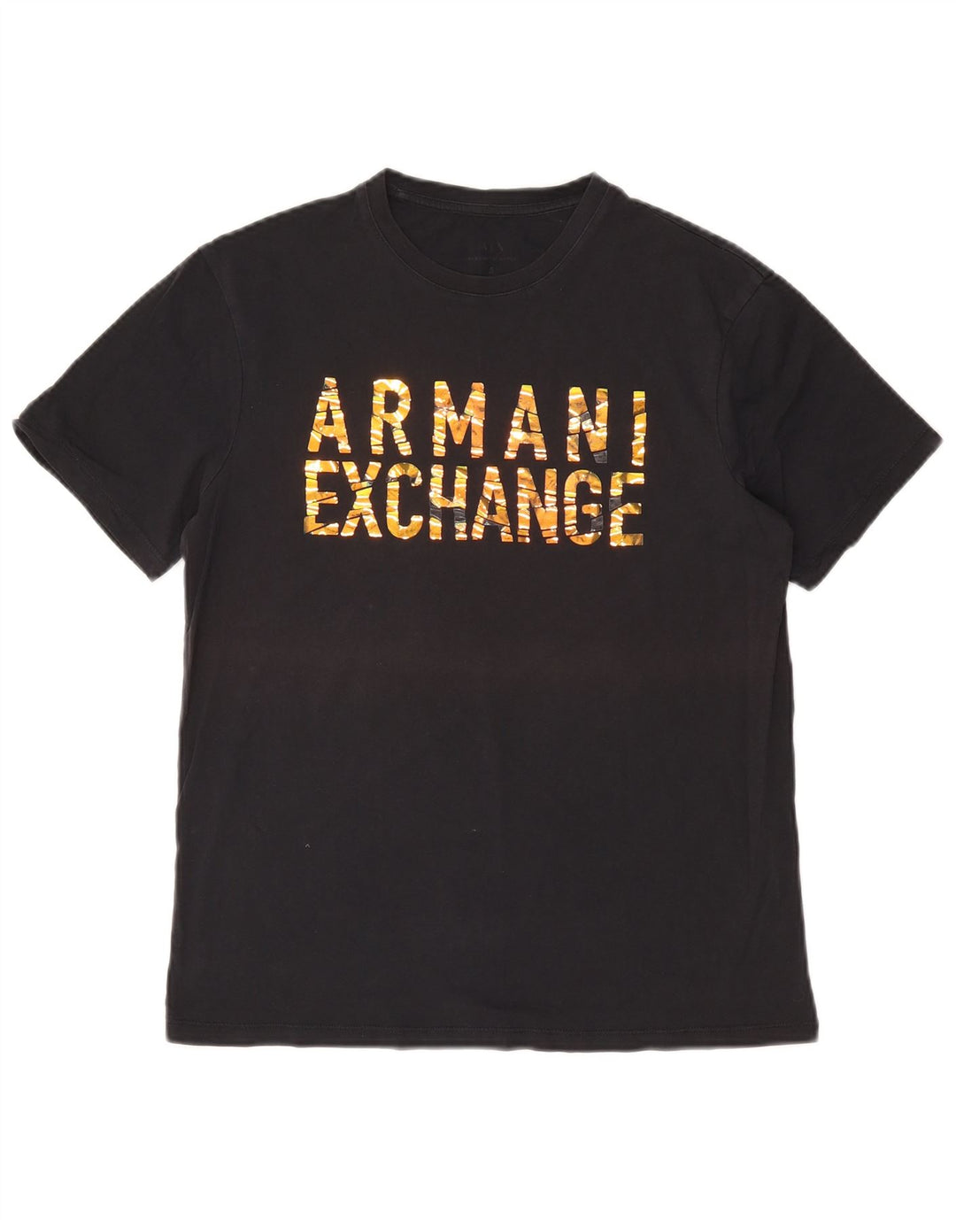 Ανδρικό γραφικό μπλουζάκι Armani Exchange Top Small Black