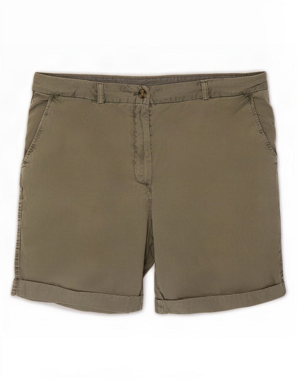 Marks & Spencer Γυναικείο σορτς Chino UK 16 Large W34 Χακί βαμβακερό