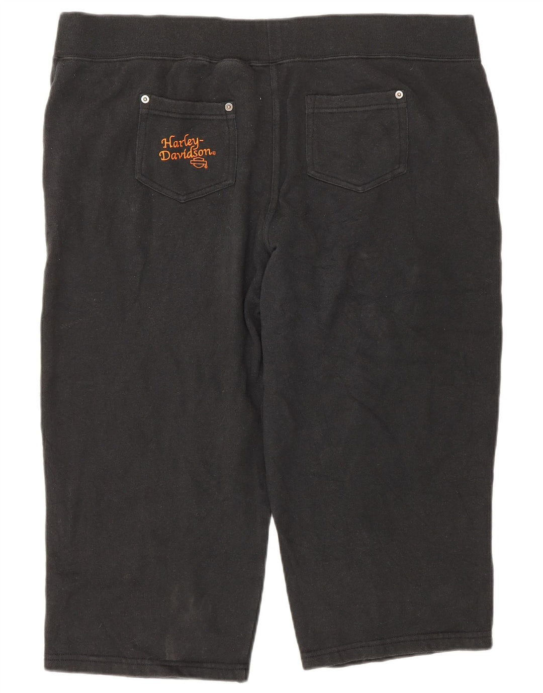 Harley Davidson Γυναικείο παντελόνι Capri Casual μεγάλο W40 μαύρο βαμβακερό
