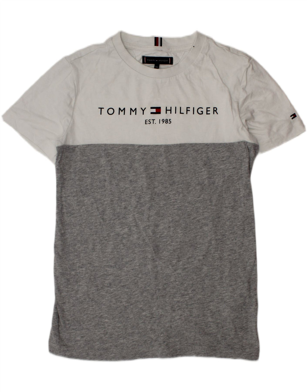 Γραφικό μπλουζάκι για αγόρι TOMMY HILFIGER Τοπ 9-10 ετών γκρι χρώματος βαμβακερό