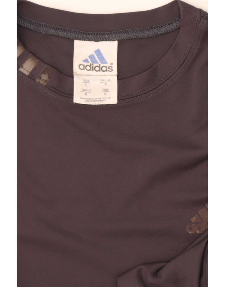 Ανδρικό T-Shirt Adidas Top Large Grey Polyester