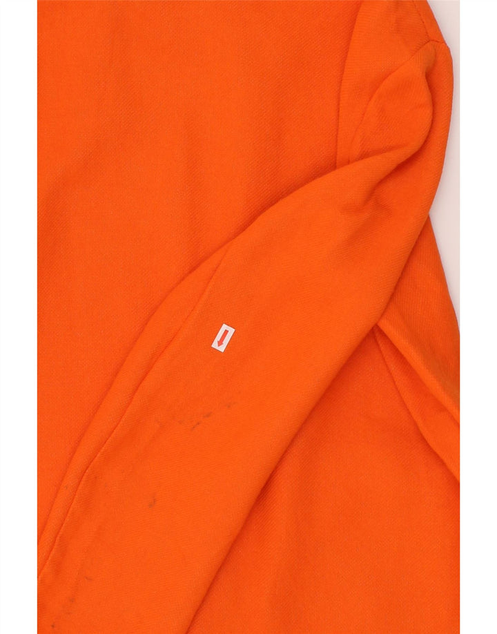 BENETTON Womens Overcoat UK 12 Medium Orange Cotton Vintage Benetton and Second-Hand Benetton from Messina Hembry 
