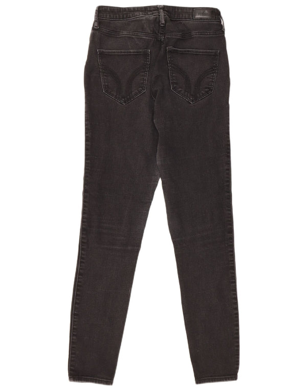 Hollister Γυναικείο Σούπερ Ψηλό Skinny Jeans US 5 Small W27 L29 Μαύρο