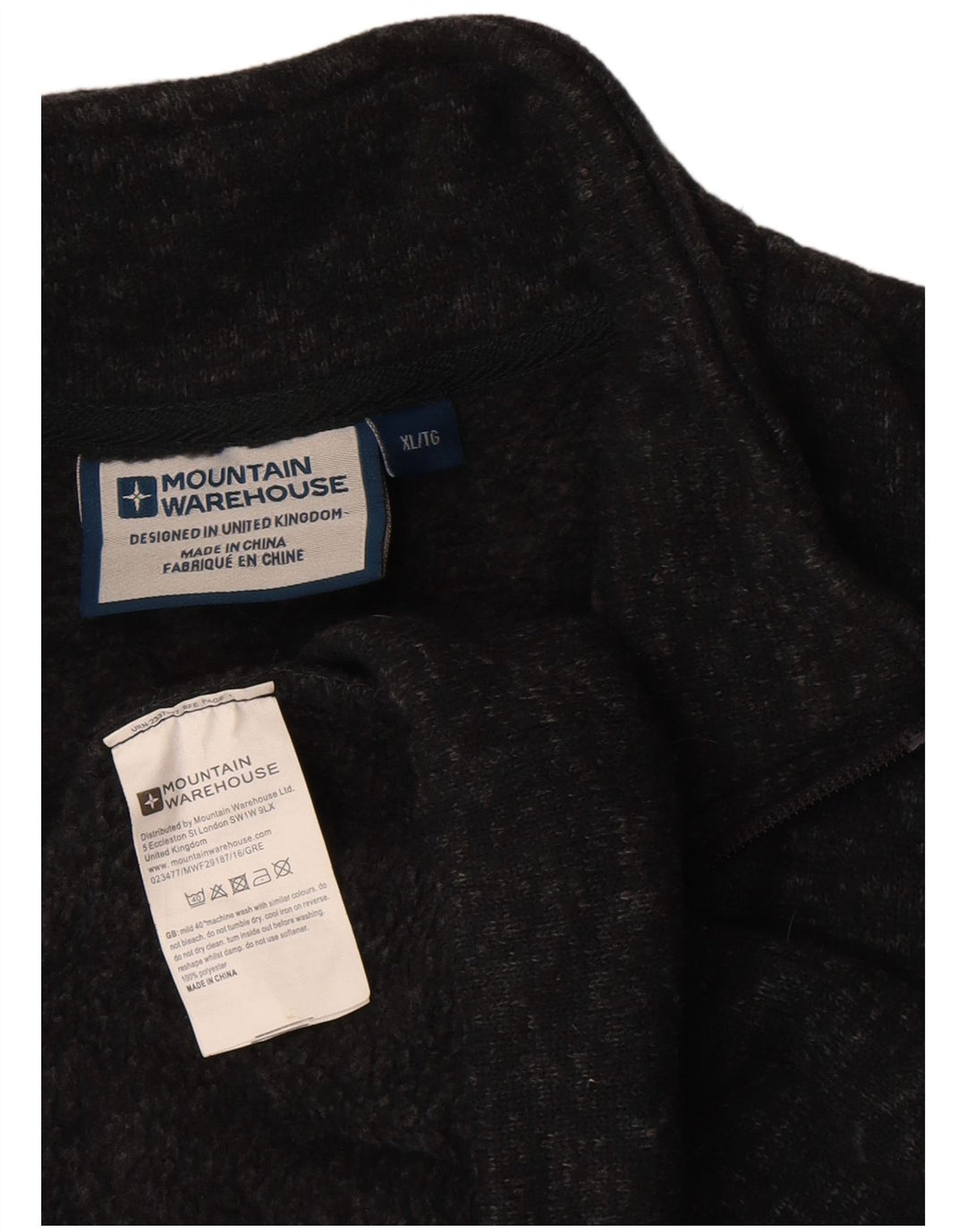 Ανδρικό φούτερ με φερμουάρ Mountain Warehouse Jumper XL Black Flecked