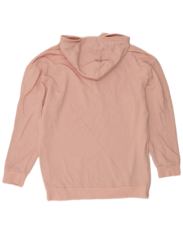 Adidas Γυναικείο γραφικό Oversized Hoodie Jumper UK 14 Medium Pink