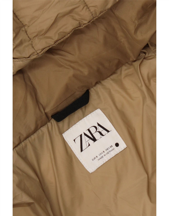 Zara Ανδρικό μπουφάν με κουκούλα UK 36 Small Beige