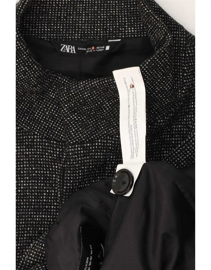 Zara Ανδρικό πανωφόρι UK 44 2XL με γκρι φλύκταινες πολυεστέρας