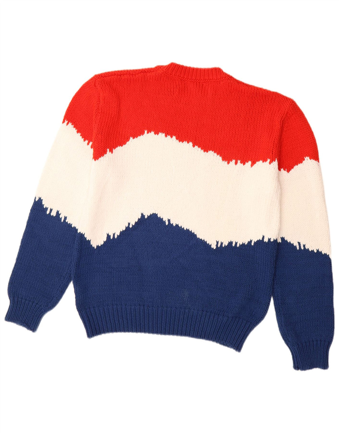 Γυναικείο πουλόβερ BENETTON Crew Neck Jumper UK 14 Medium πολύχρωμο