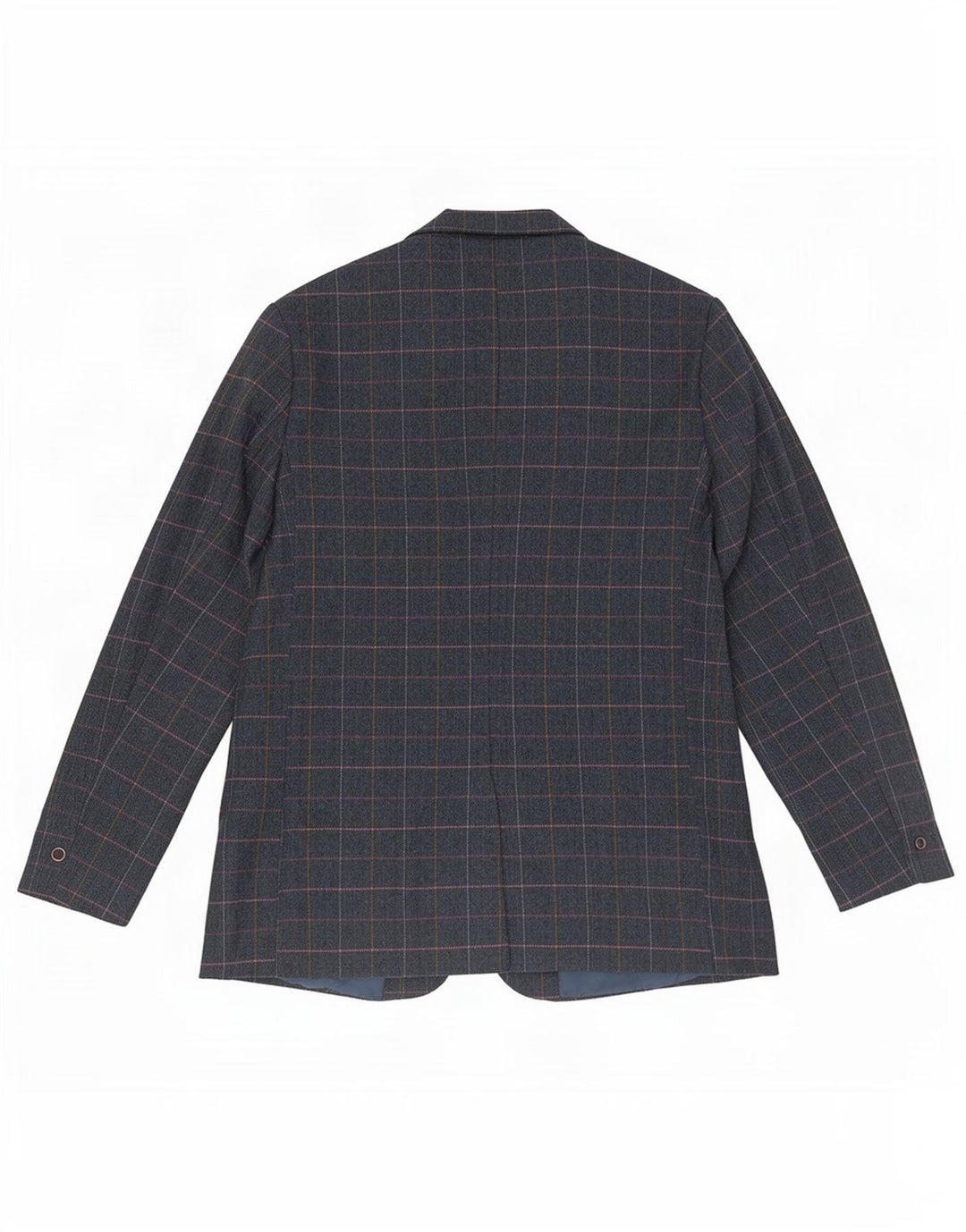 Ανδρικό μπουφάν μπλέιζερ με 2 κουμπιά Cotton Traders UK 46 3XL Navy Blue Check