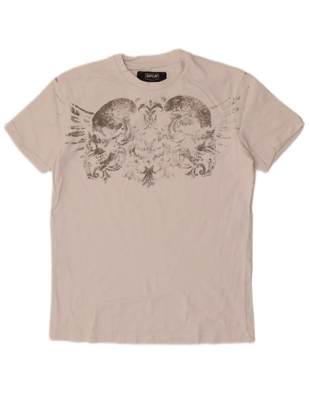 Ανδρικό γραφικό T-Shirt Replay Top Small White