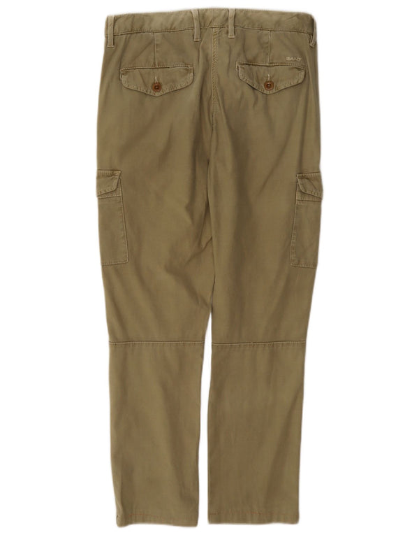 Gant Womens Slim Cargo Παντελόνι UK 8 Small W27 L26 Khaki
