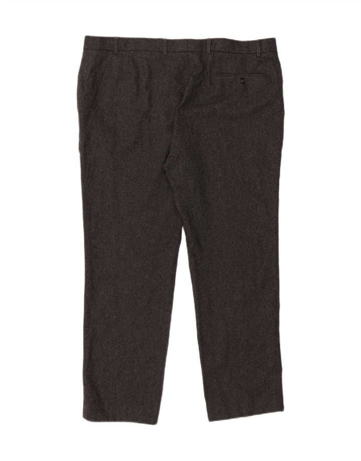 Ανδρικό ίσιο παντελόνι Marks & Spencer W42 L31 Γκρι μαλλί