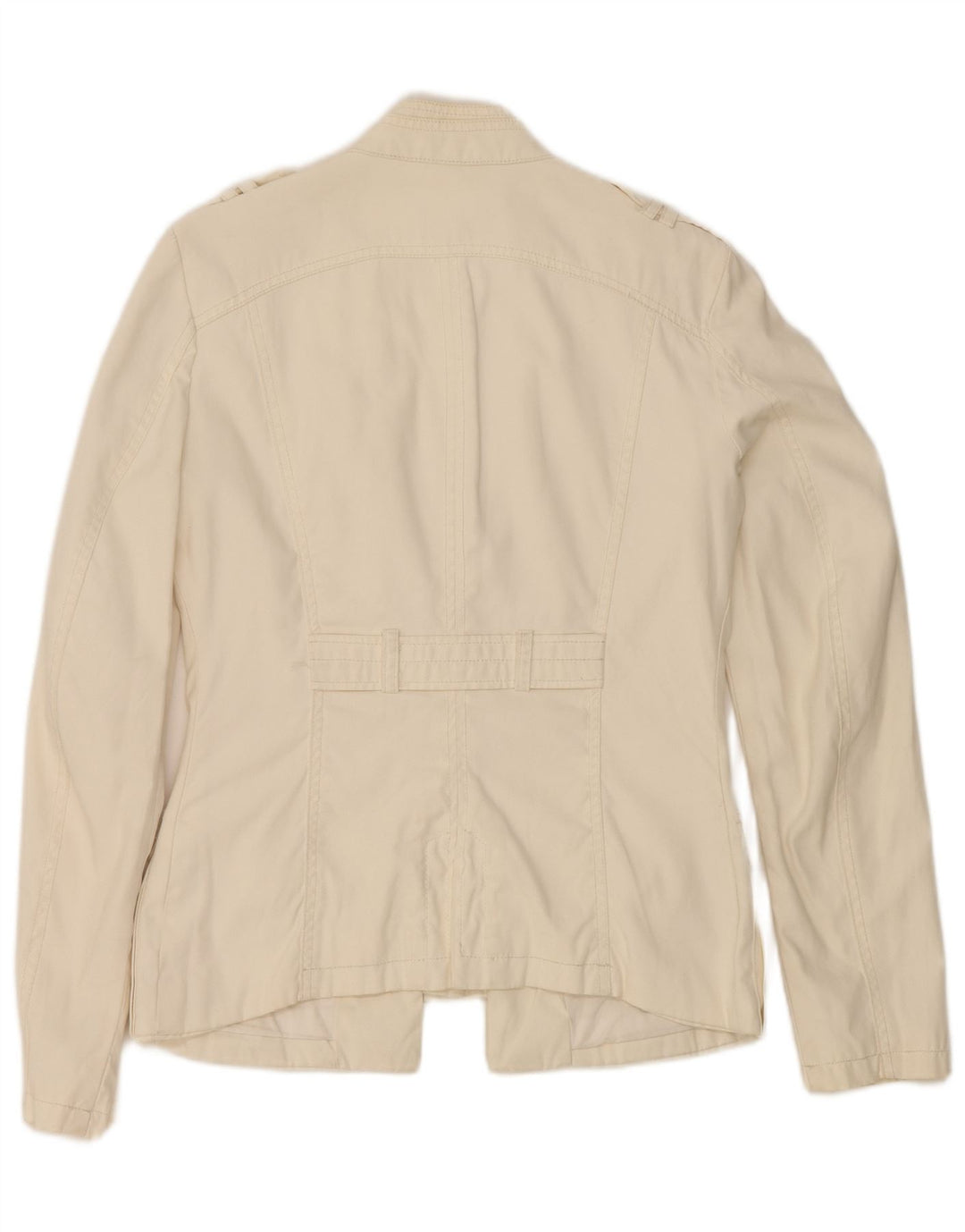 Guess Γυναικείο Military Jacket UK 14 Large Off White Nylon