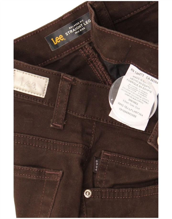 LEE Γυναικείο Μεσοπρόθεσμο Χαλαρό Παντελόνι US 8 Μεσαίο W30 L28 Καφέ