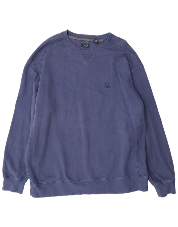 Ανδρικό ψηλό φούτερ Izod Jumper XL Navy Blue Cotton
