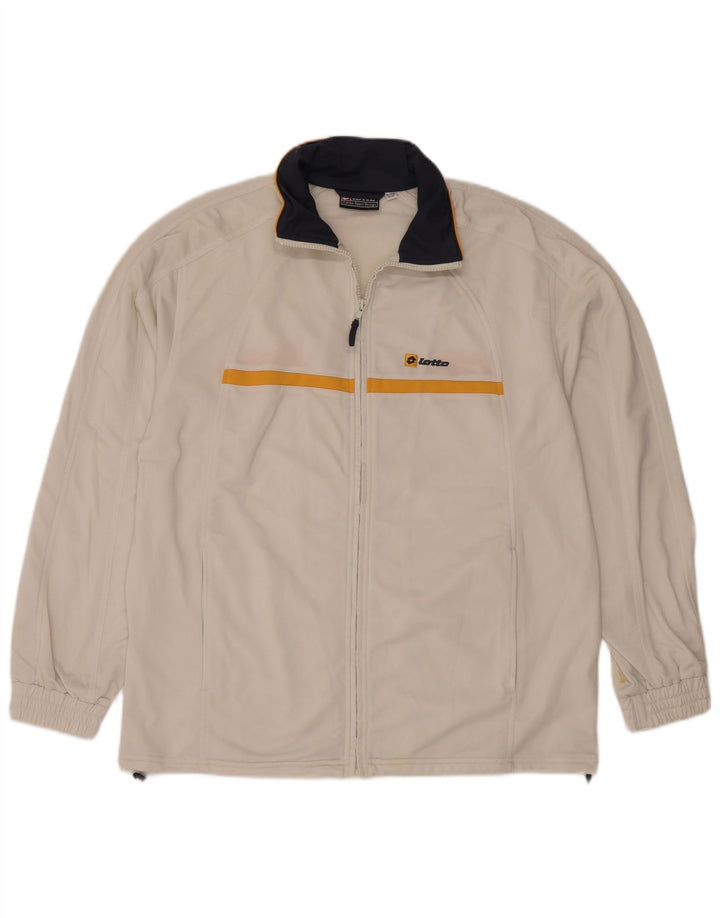 Ανδρική φόρμα LOTTO Top Jacket XL Λευκός Πολυεστέρας