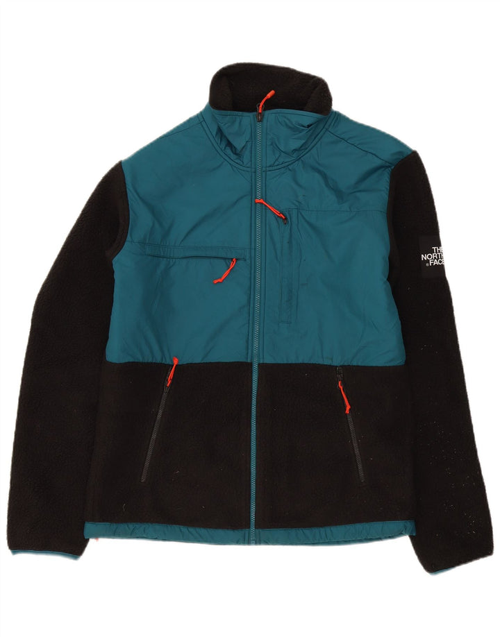 The North Face Mens Fleece Jacket UK 38 Medium Black Colourblock Polyester