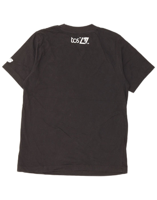 New Balance Mens Graphic T-Shirt Top Medium Black Cotton