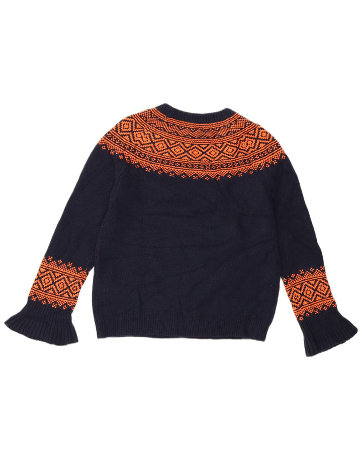 Γυναικείο πουλόβερ J. CREW Crew Neck Jumper UK 6 XS Navy Blue Fair Isle