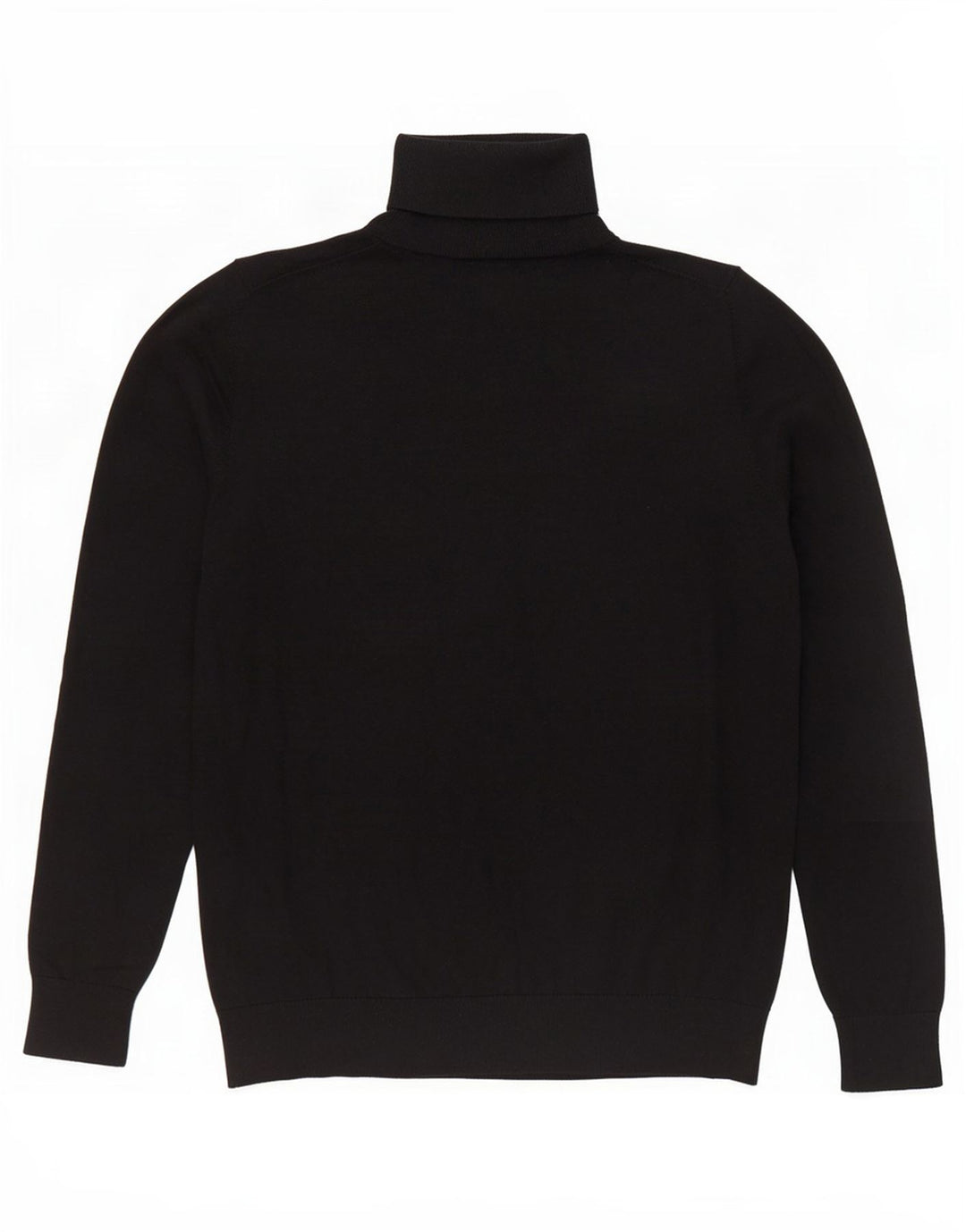 Massimo Dutti Γυναικείο πουλόβερ με ρολό λαιμόκοψη UK 14 μεγάλο μαύρο μεταξωτό