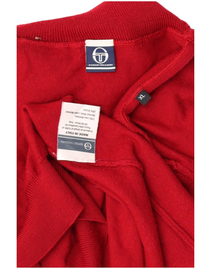 SERGIO TACCHINI Γυναικείο πουλόβερ με ρολό λαιμόκοψη UK 18 XL Red Classic