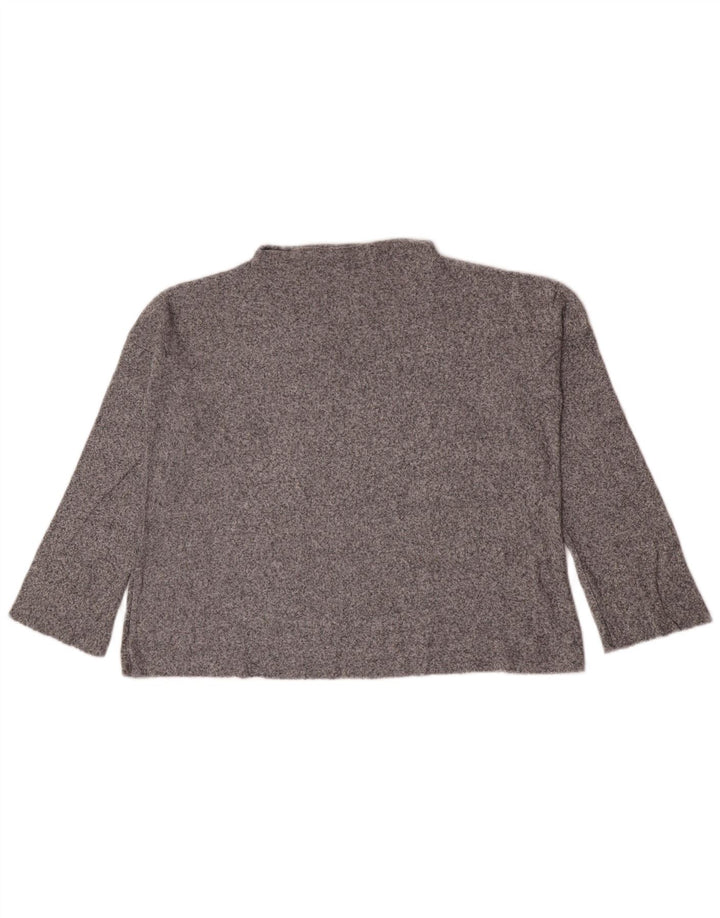 Zara Γυναικείο τοπ μακρυμάνικο UK 10 Small Grey Flecked