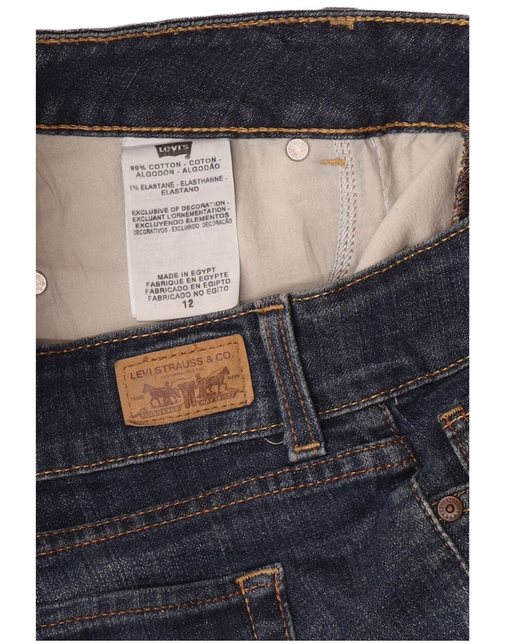 Γυναικείο ίσιο τζιν LEVI'S US 12 Large W34 L32 Μπλε βαμβακερό