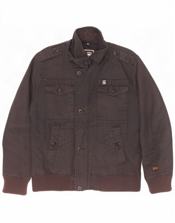 Ανδρικό στρατιωτικό μπουφάν G-Star Raw UK 42 XL Μαύρο βαμβακερό