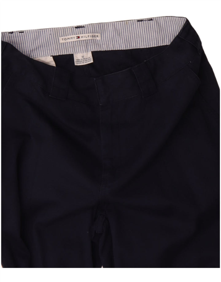 TOMMY HILFIGER Γυναικείο Bootcut παντελόνι Chino US 12 Large W32 L30 Navy Blue