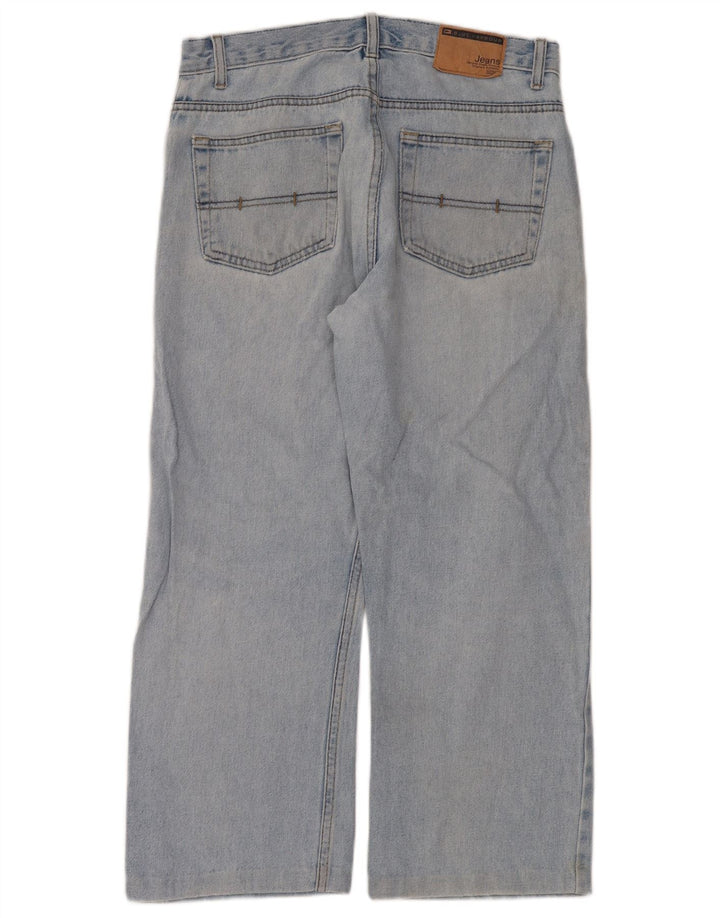 Ανδρικά φαρδιά τζιν Marks & Spencer W32 L26 Blue Cotton